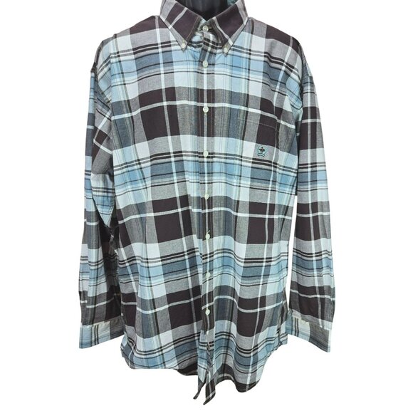Cinch Mens Western Style Plaid Button-Down Shirt XXL Cotton Long Sleeve Casual - Picture 1 of 8